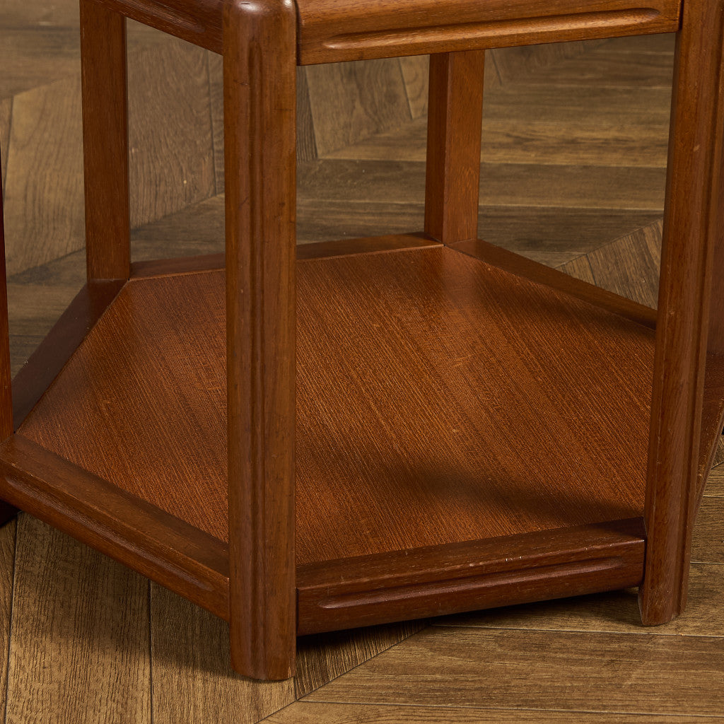 デンマーク ヴィンテージ ヘキサゴン コーヒーテーブル センターテーブル