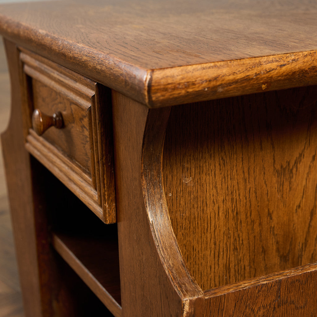 英国 クラシック マガジンラック付き サイドテーブル