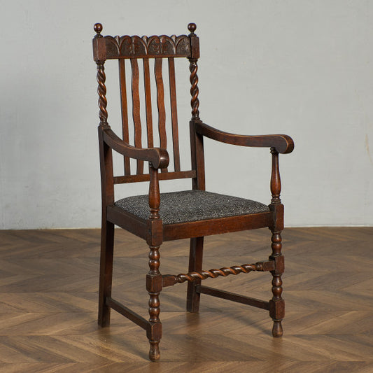 英国 クラシック アームチェア 座面張替え済み