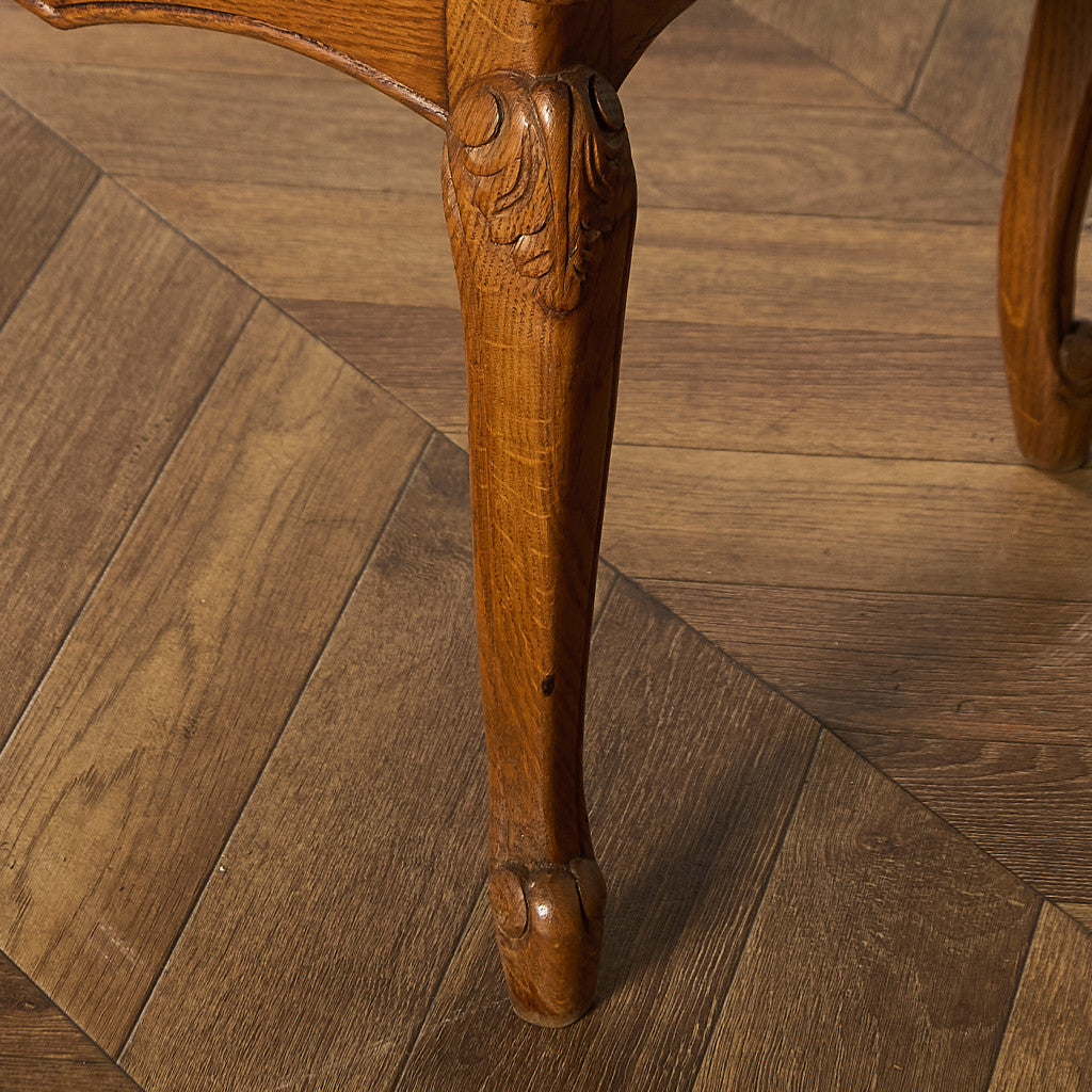 英国 クラシック ガラストップ ラタン コーヒーテーブル