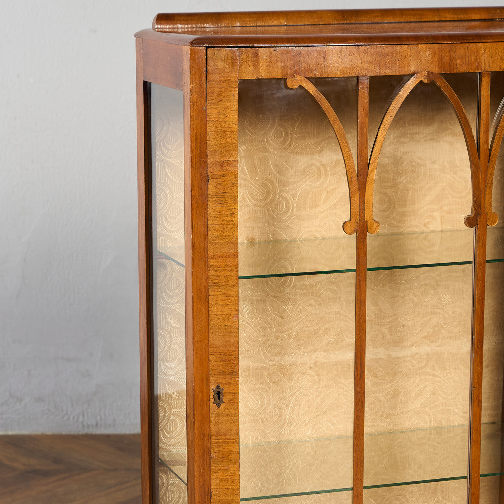 英国 クラシック ディスプレイ ガラス キャビネット