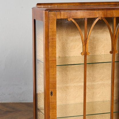 英国 クラシック ディスプレイ ガラス キャビネット