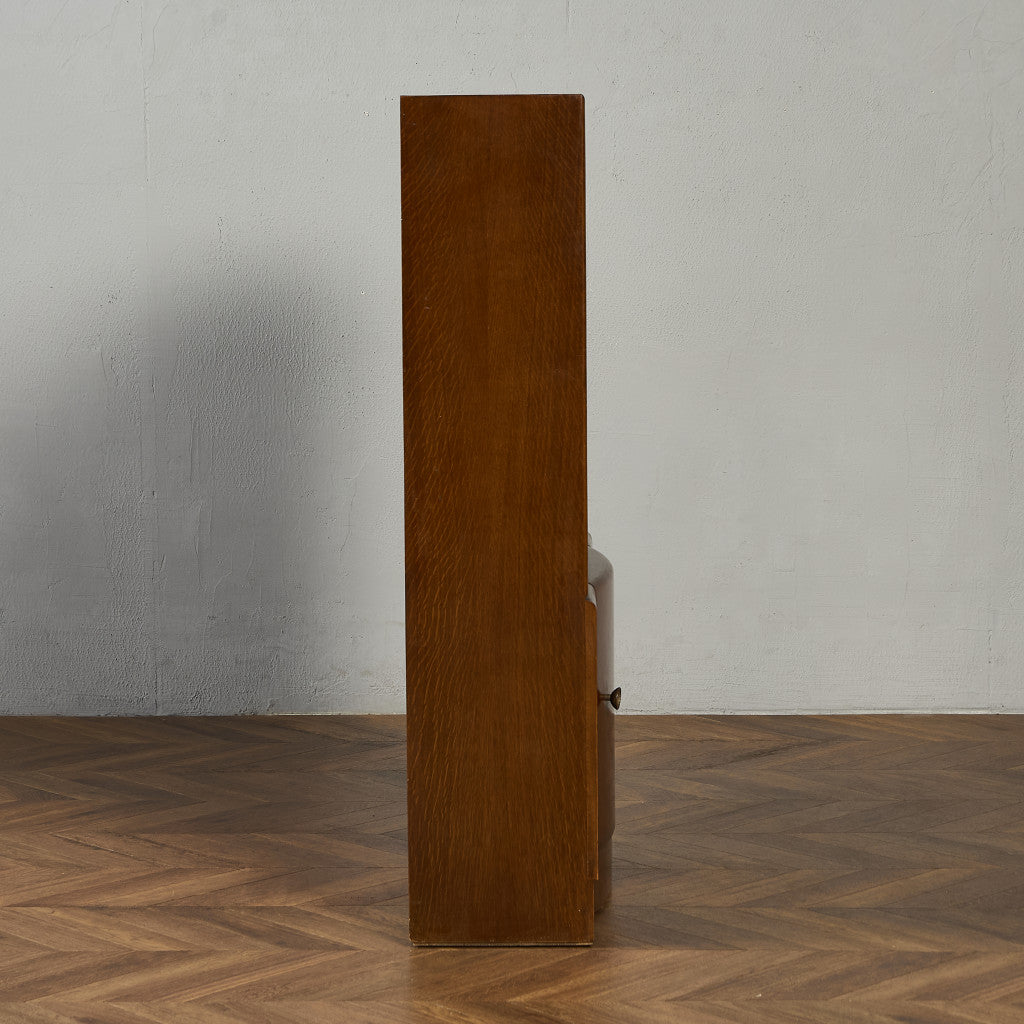 英国 クラシック ガラス ブックケース 食器棚