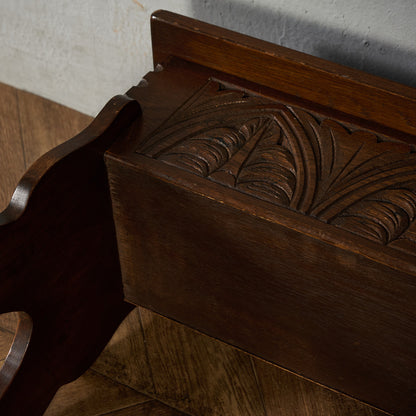 英国 クラシック 収納付 サイドテーブル