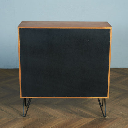 デンマークヴィンテージ オープンブックケース / カスタム アイアンヘアピンレッグ