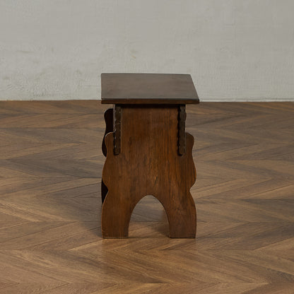 英国 クラシック 収納付 サイドテーブル