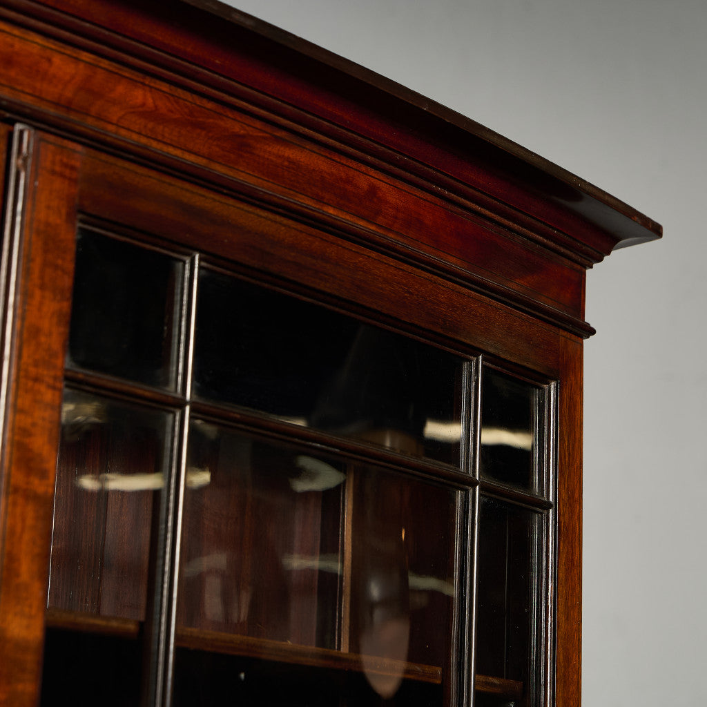 英国 アンティーク ビューロー ブックケース