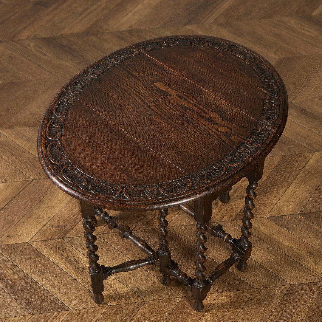 英国 クラシック ドロップリーフ ゲートレッグテーブル