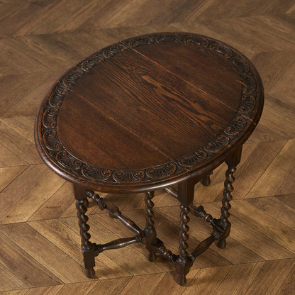 英国 クラシック ドロップリーフ ゲートレッグテーブル