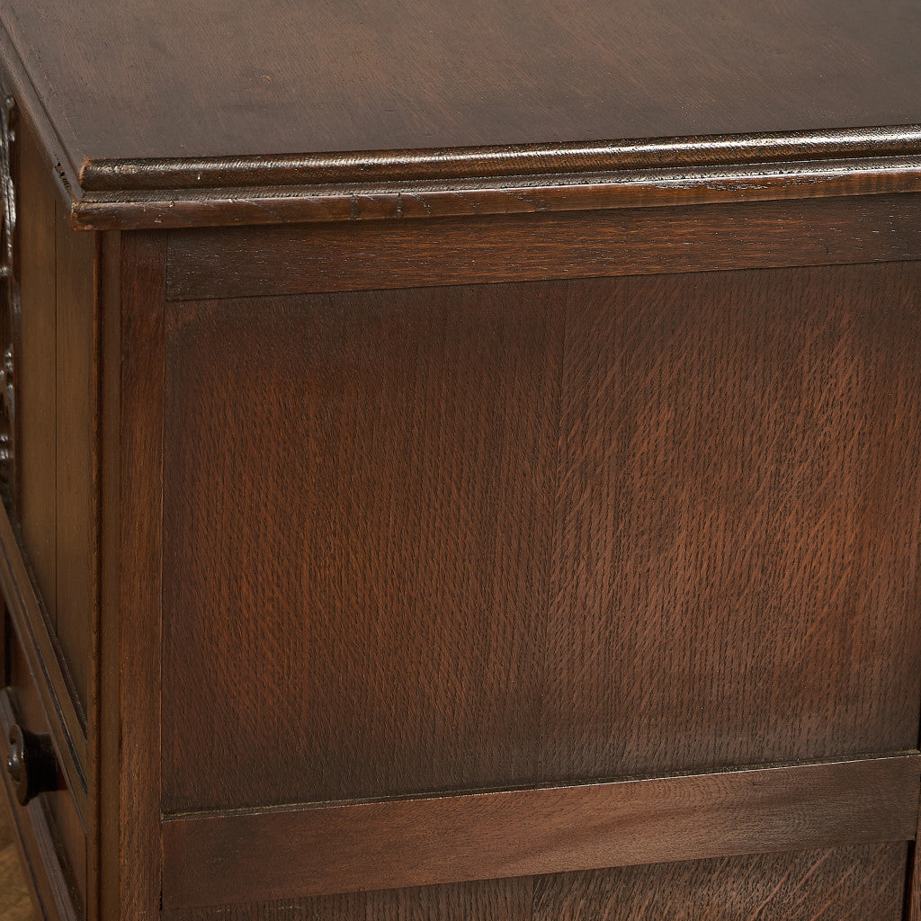 英国 クラシック オーク材 ブランケットボックス