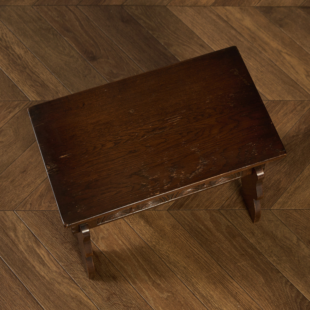 英国 クラシック 収納付 サイドテーブル