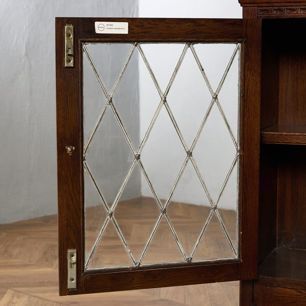 英国 クラシック オーク材 ブックケース