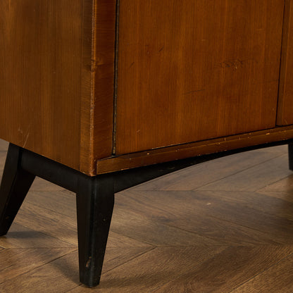 ヴィンテージ ガラス キャビネット ブックケース