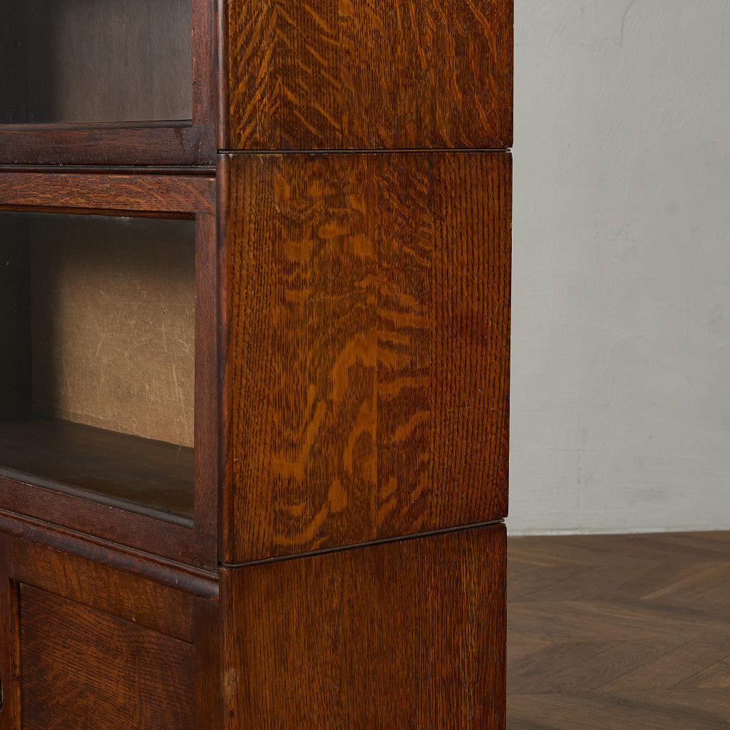 英国 アンティーク スタッキングブックケース 食器棚