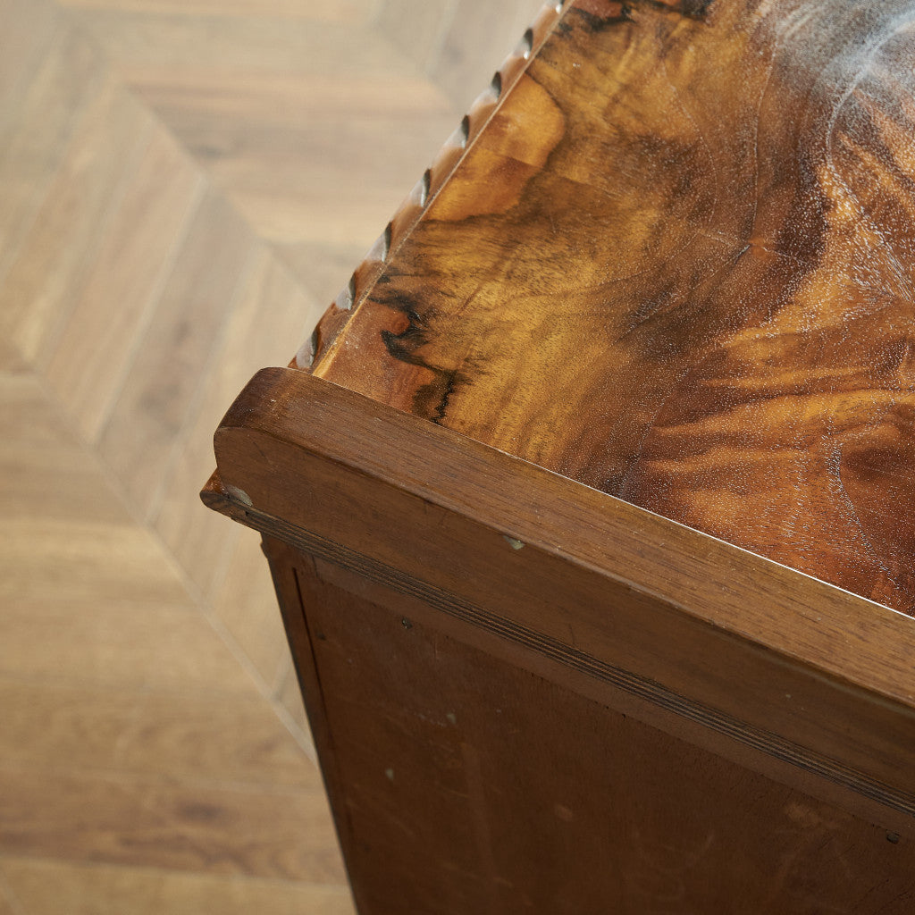 英国クラシック ウォールナット材 ブックケース / 食器棚