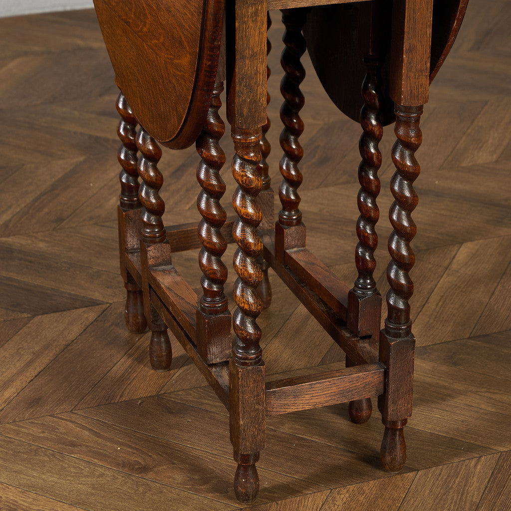 英国 クラシック ドロップリーフ ゲートレッグテーブル