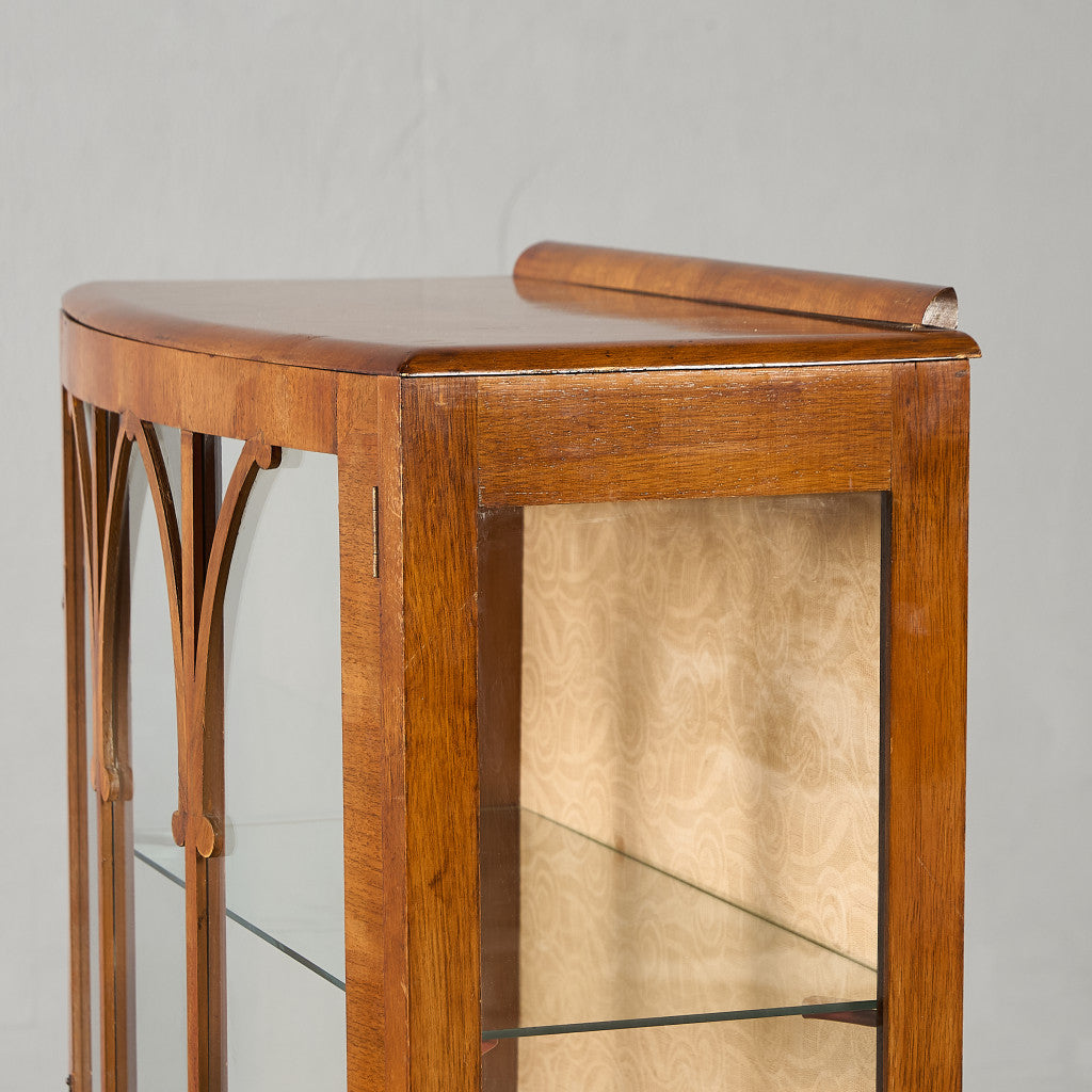 英国 クラシック ディスプレイ ガラス キャビネット