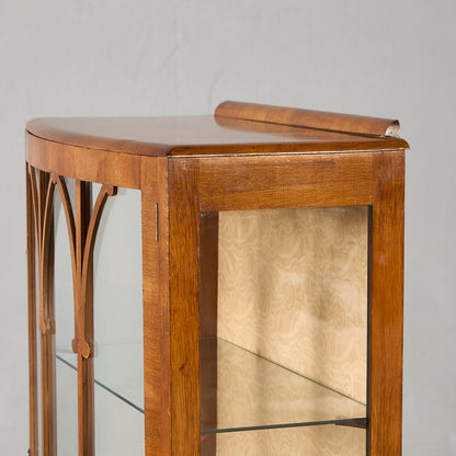 英国 クラシック ディスプレイ ガラス キャビネット