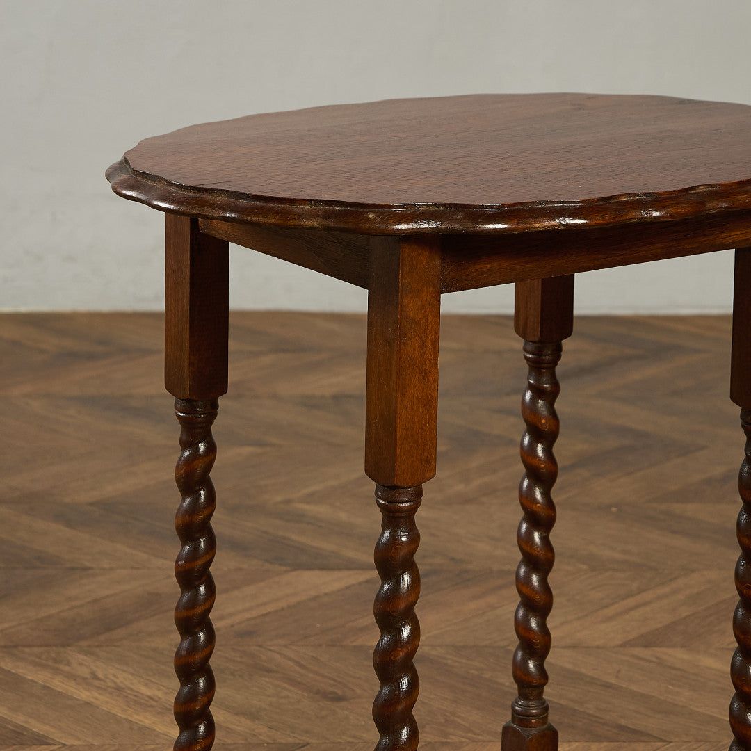 英国 クラシック バーリーシュガーツイスト サイドテーブル