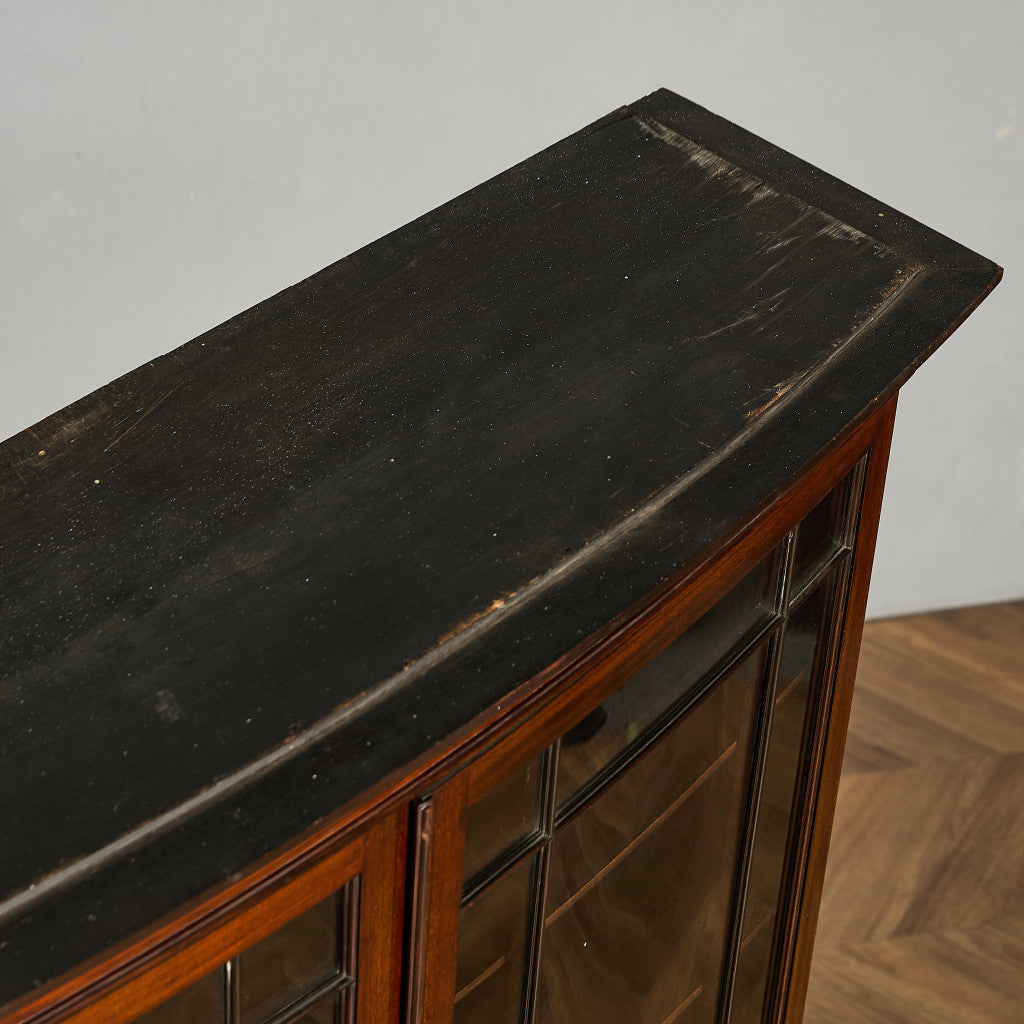 英国 アンティーク ビューロー ブックケース