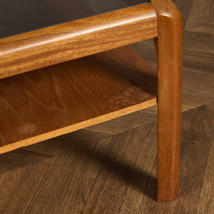 メイヤー myer ヴィンテージ スモーク ガラストップ コーヒーテーブル #91640