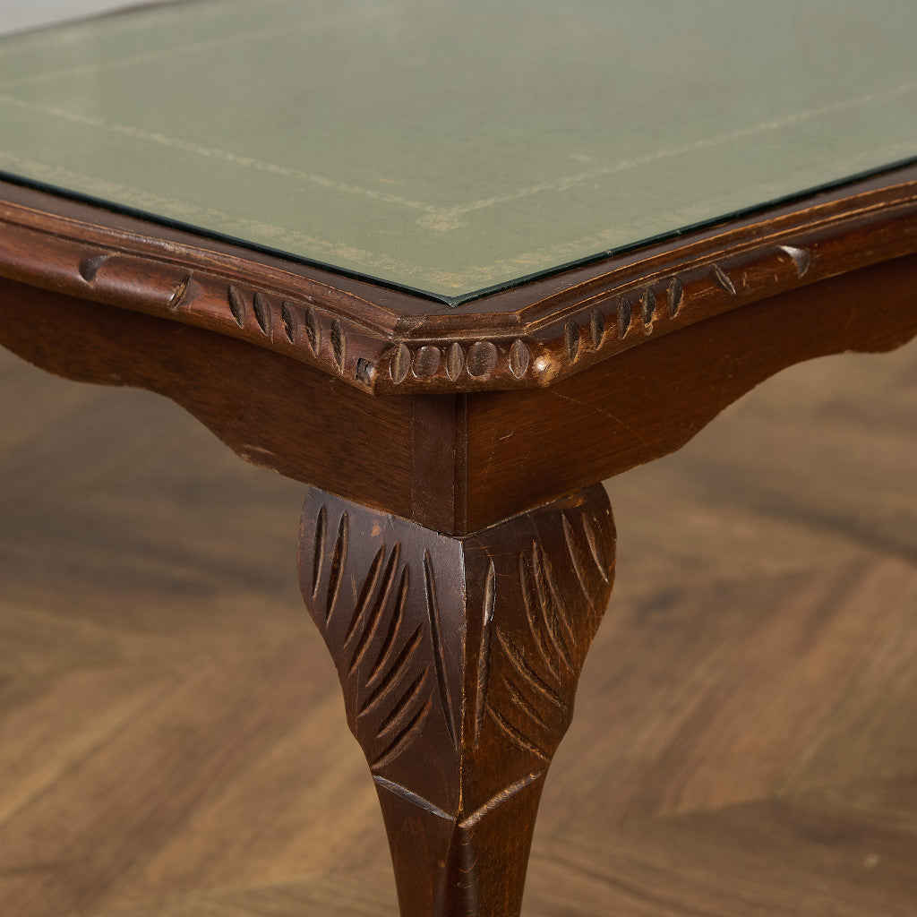 英国 クラシック ガラストップ コーヒーテーブル