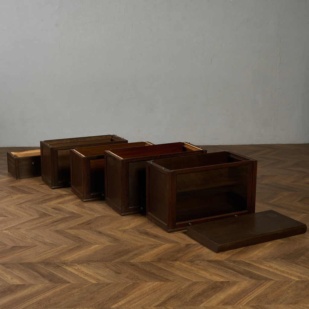 英国 クラシック スタッキングブックケース