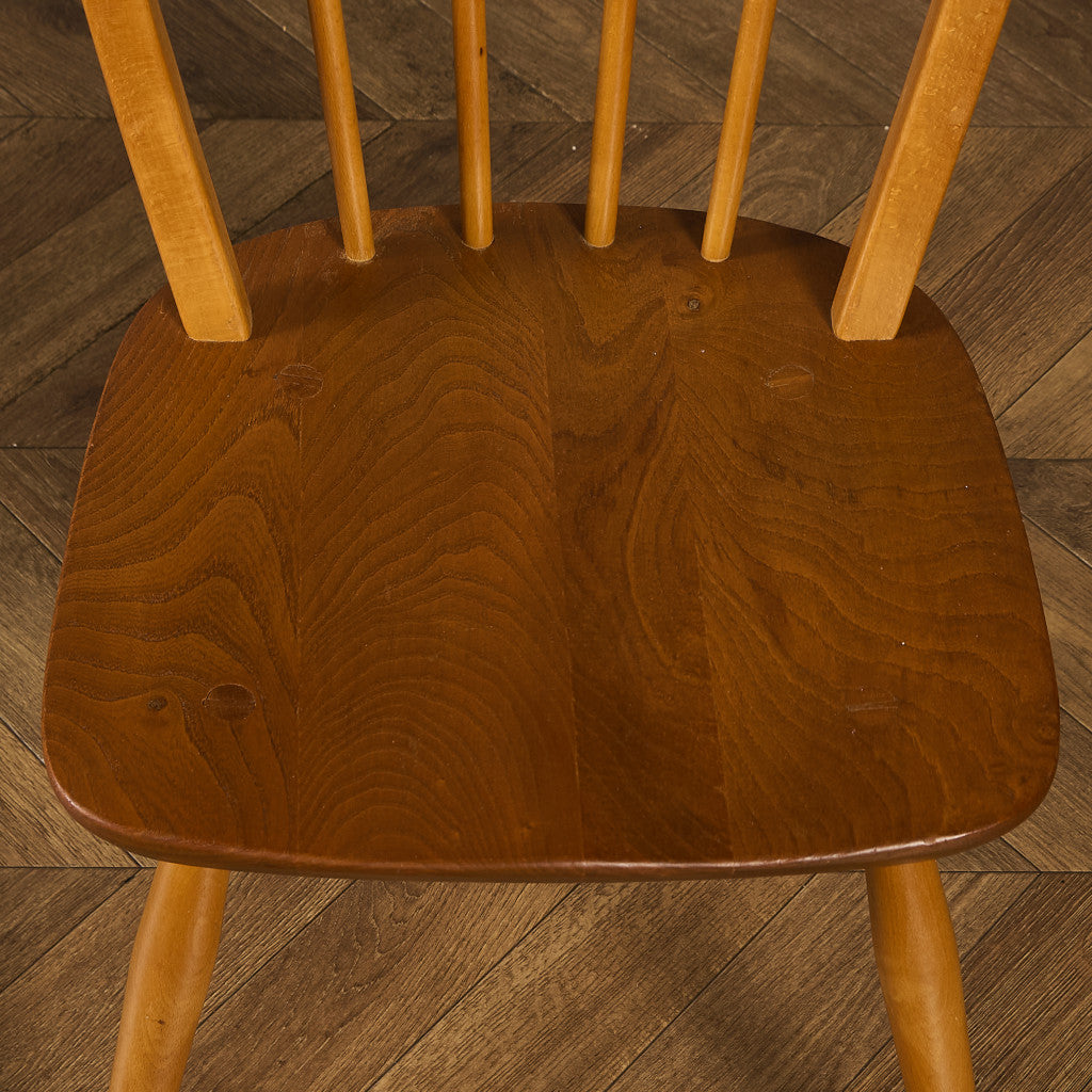 アーコール ERCOL ヴィンテージ 4本 スポーク フープバックチェア ラウンドゴールドラベル #89772