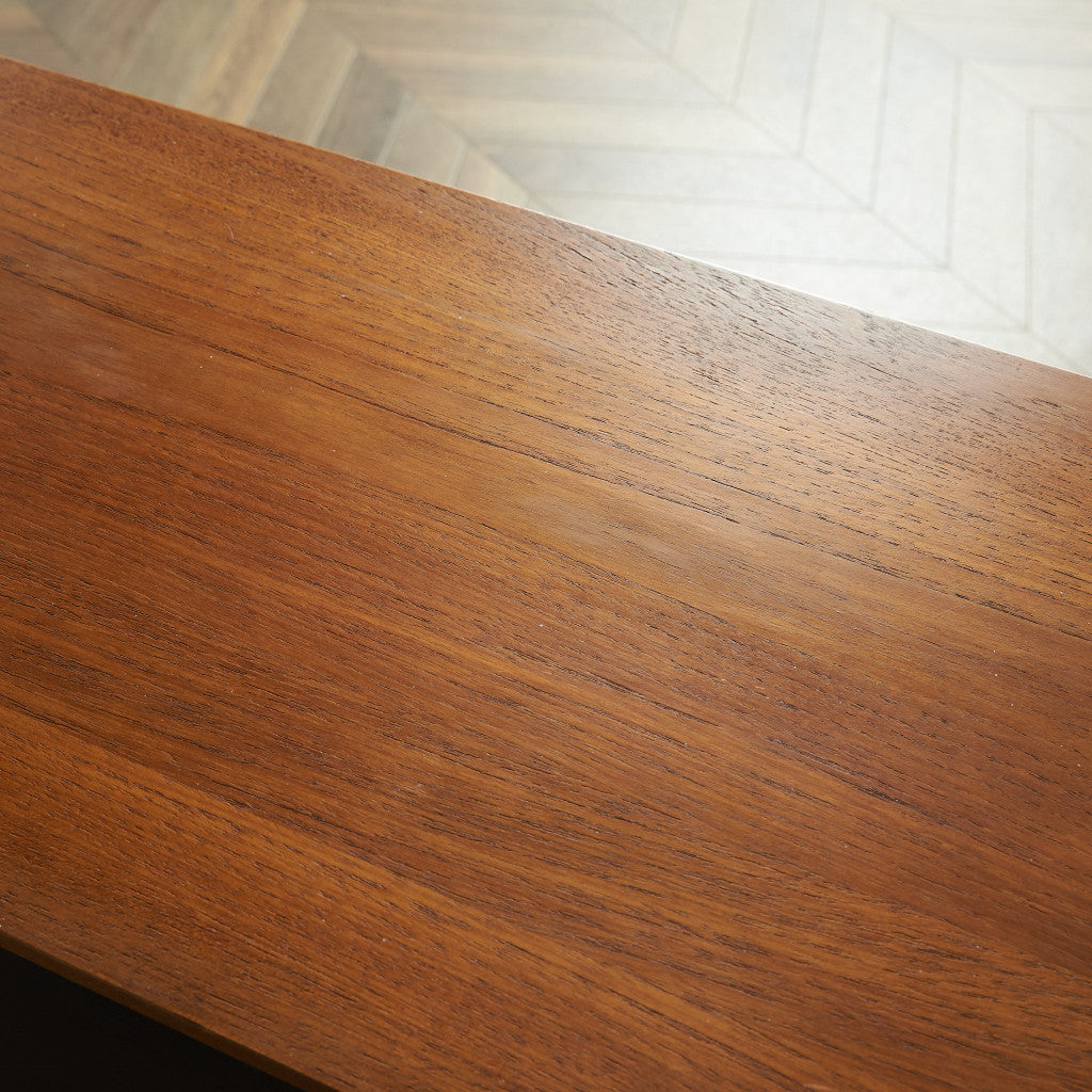 デンマークヴィンテージ オープンブックケース / カスタム アイアンヘアピンレッグ