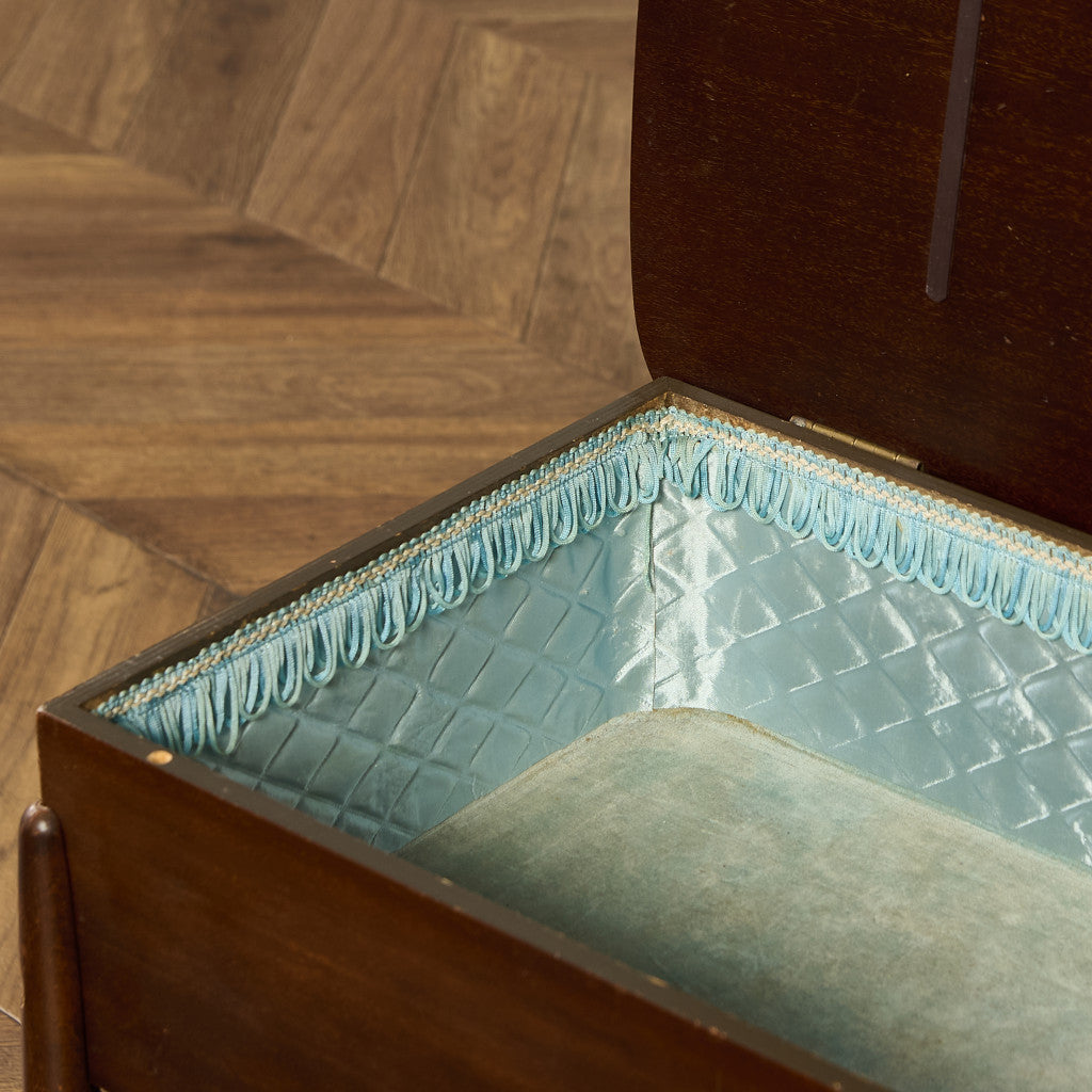 英国 ヴィンテージ ソーイングボックス サイドテーブル