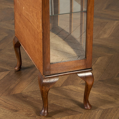 英国 クラシック ディスプレイ ガラス キャビネット