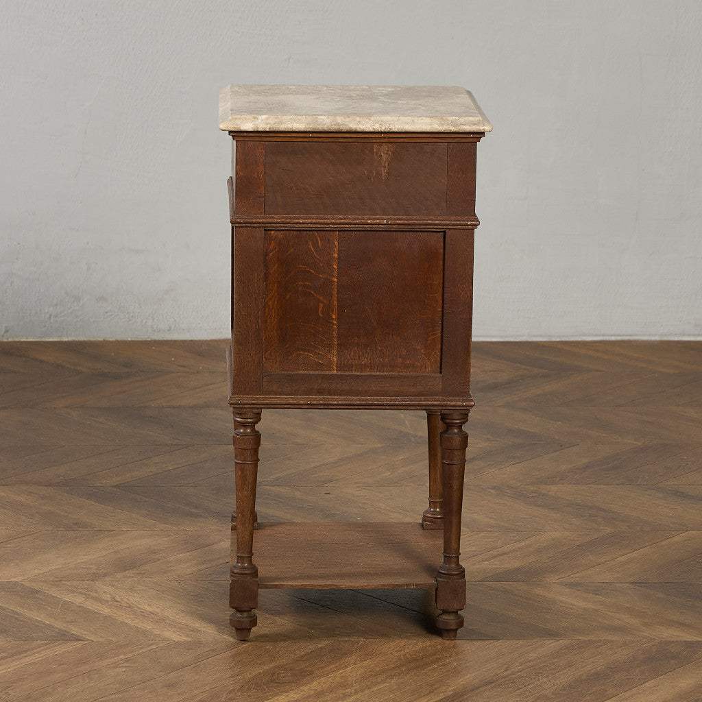 英国 クラシック 大理石 サイドキャビネット #96618