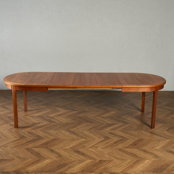ヴィンテージ エクステンション オーバル ロング ダイニングテーブル