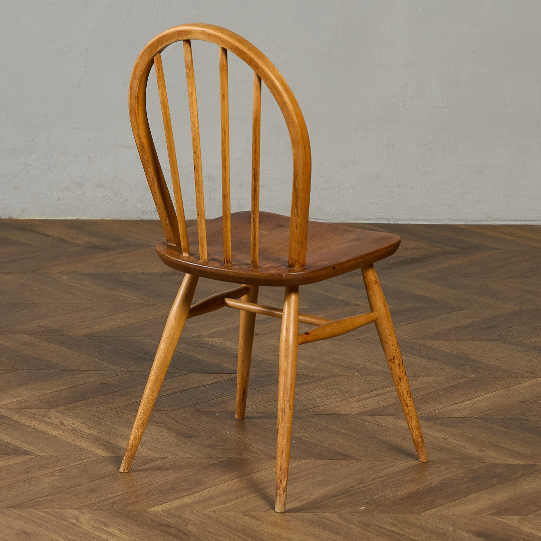 ヴィンテージ 4本 スポーク フープバックチェア ラウンドゴールドラベル