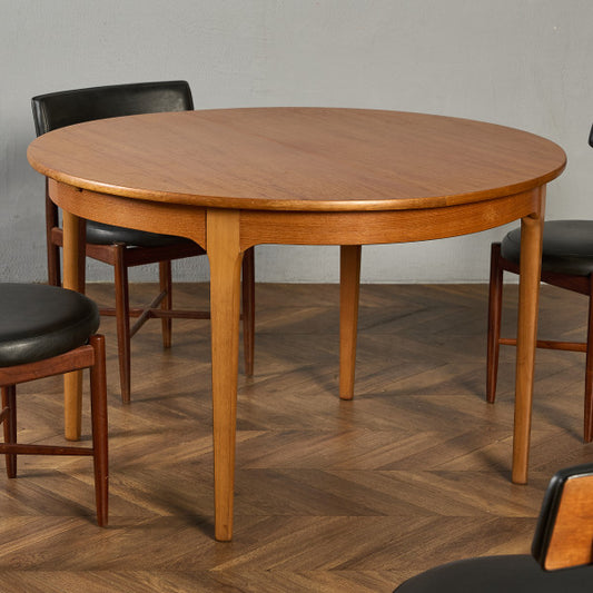 エクステンション ラウンド ダイニングテーブル