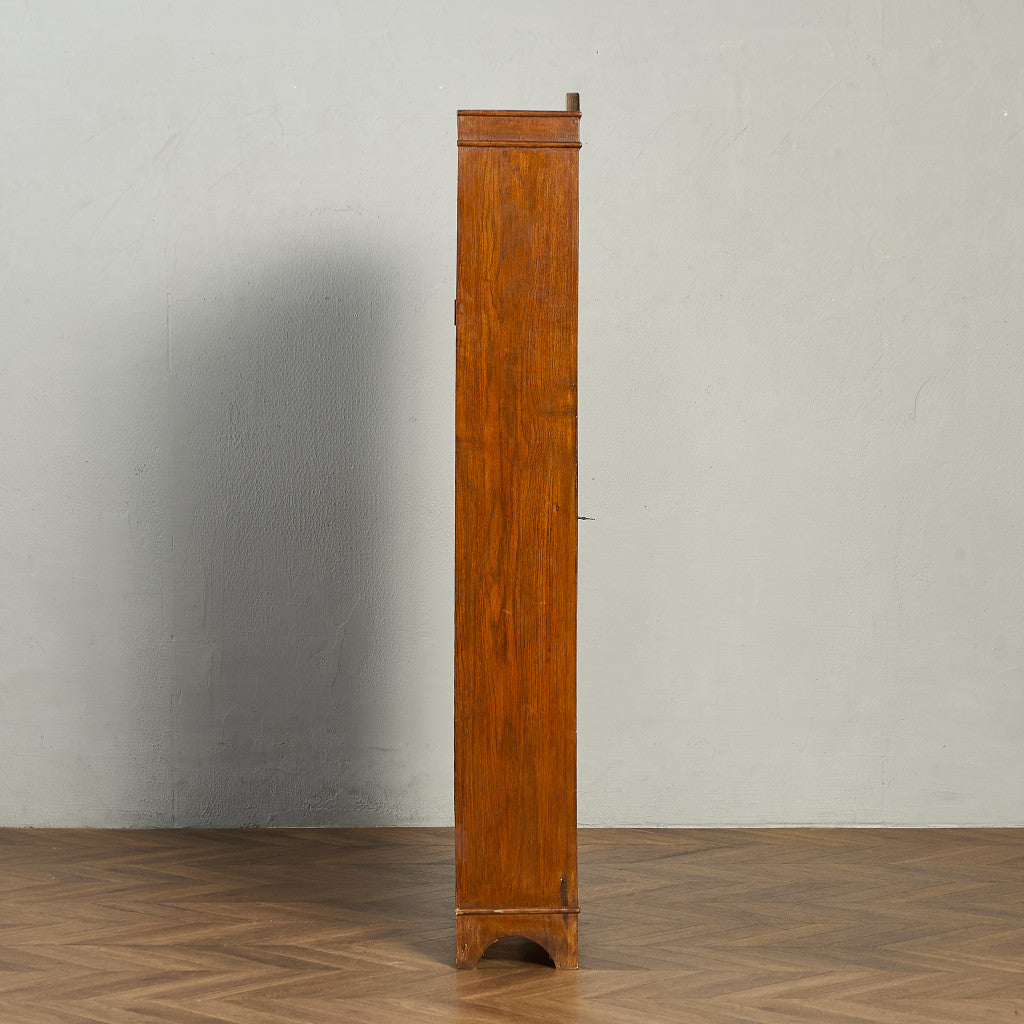 英国 クラシック オーク材 ブックケース 食器棚