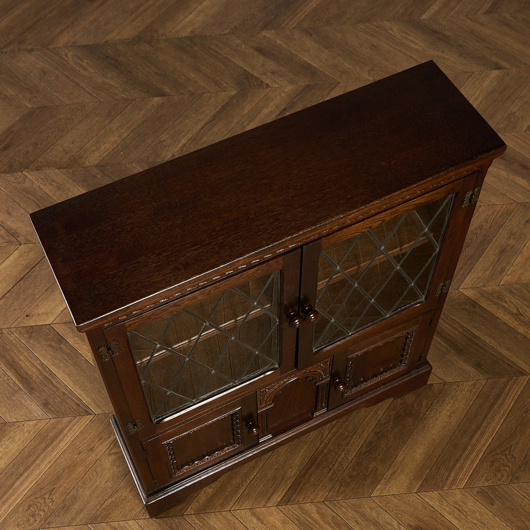 英国 クラシック オーク材 ブックケース