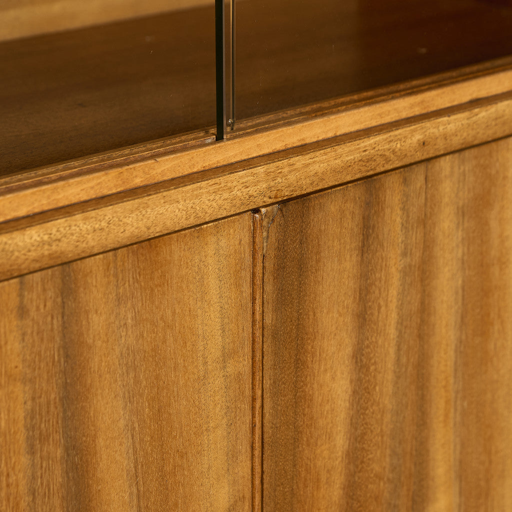 Cumbrae ヴィンテージ ナロー ガラス ブックケース 食器棚