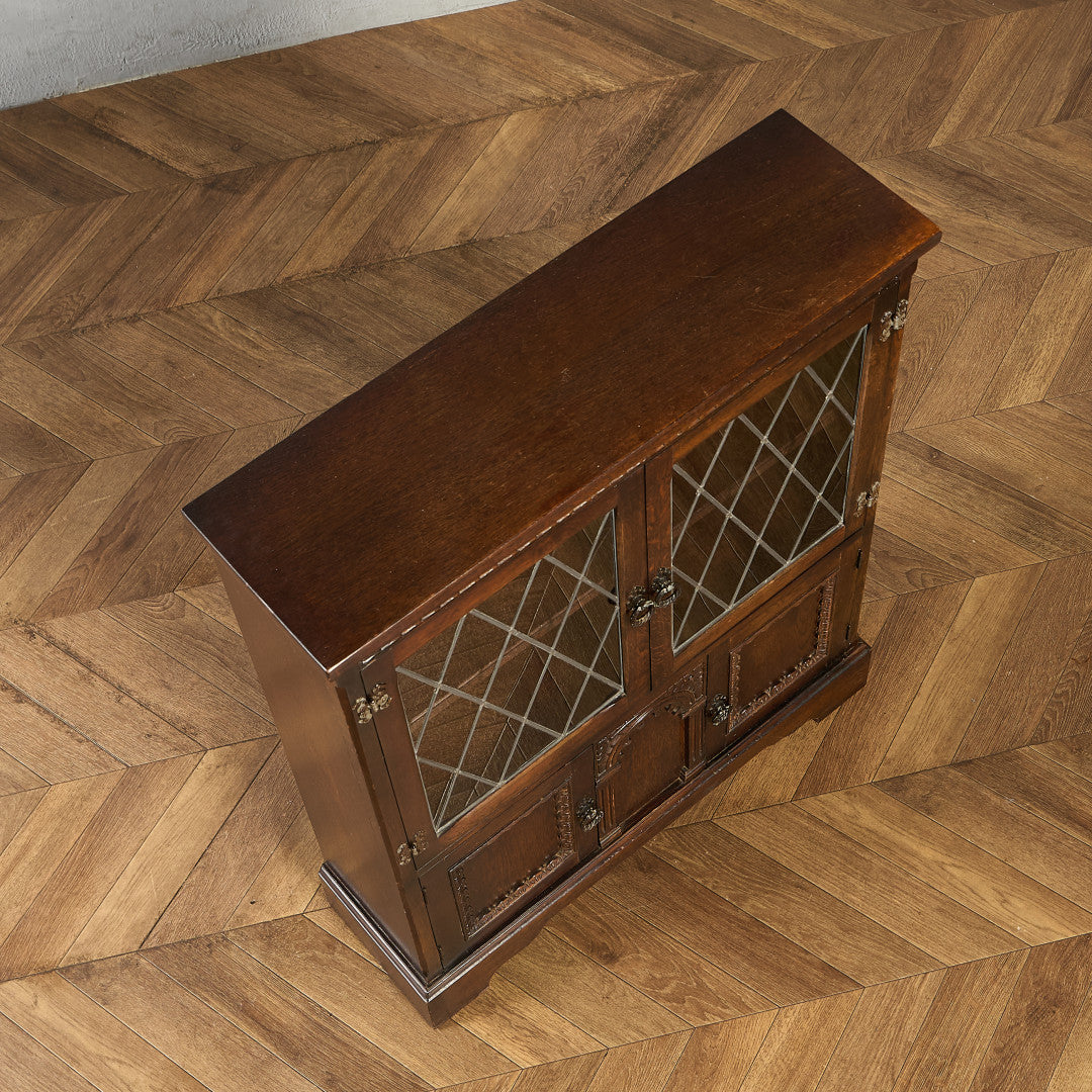 英国 クラシック オーク材 ブックケース