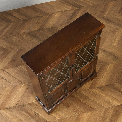 英国 クラシック オーク材 ブックケース