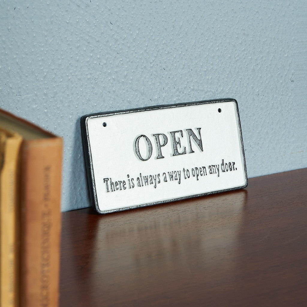 OPEN&CLOSED アイアンプレート