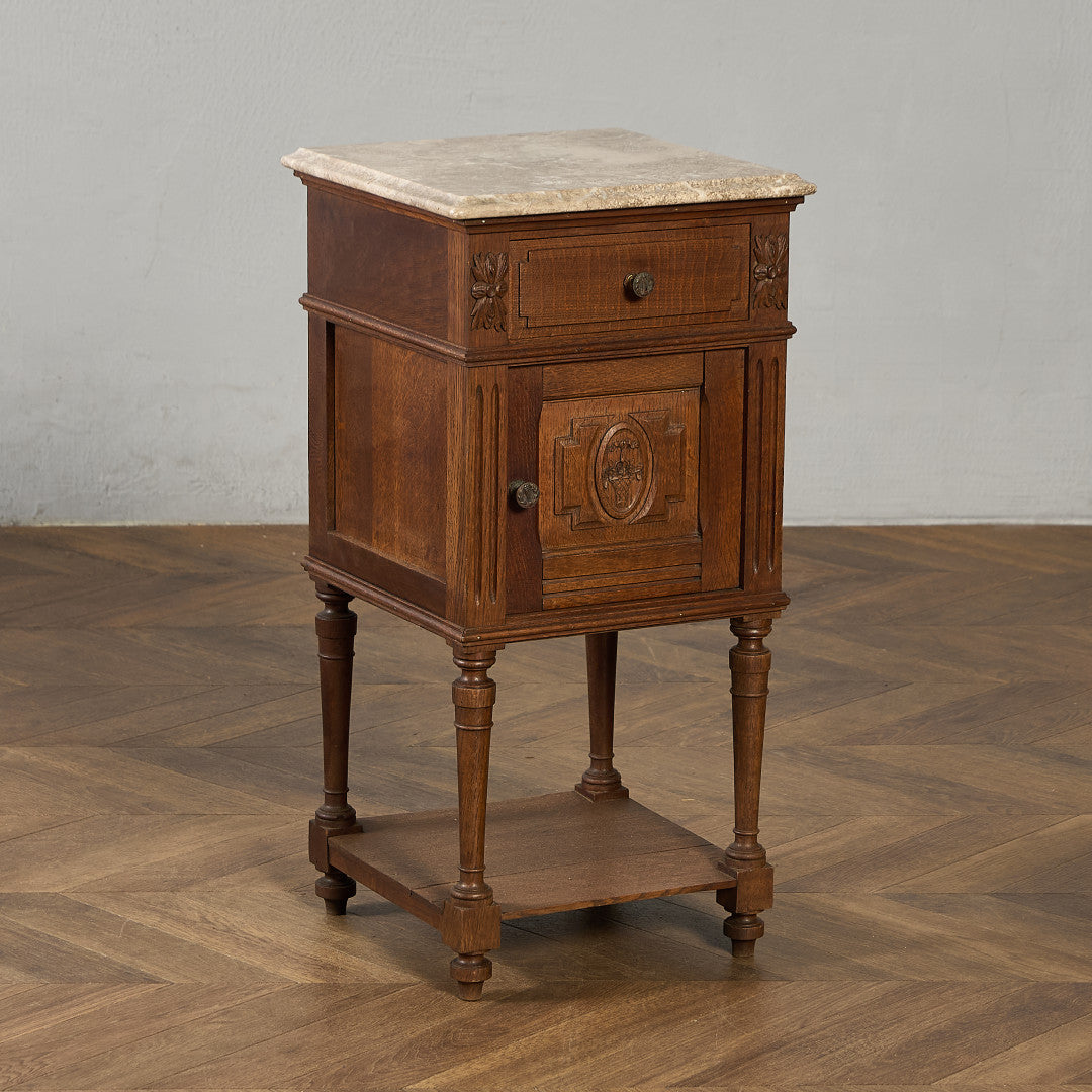 英国 クラシック 大理石 サイドキャビネット #96618