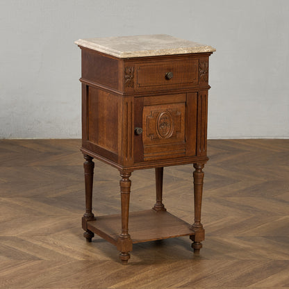英国 クラシック 大理石 サイドキャビネット #96618