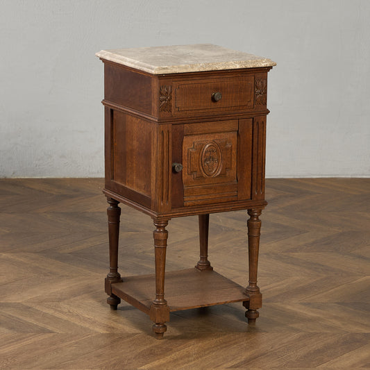 英国 クラシック 大理石 サイドキャビネット #96618