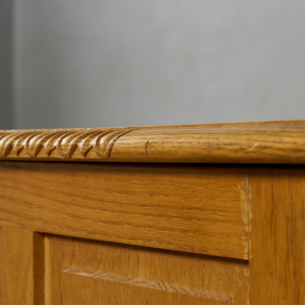 英国クラシック オーク材 ブランケットボックス