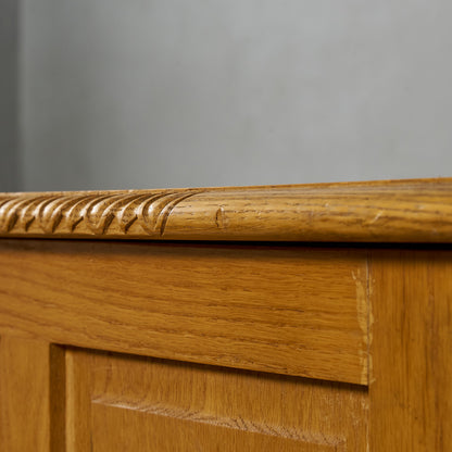 英国クラシック オーク材 ブランケットボックス