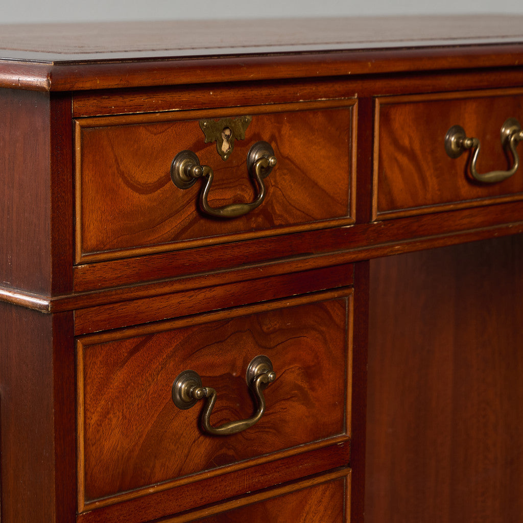 英国 クラシック 両袖 デスク