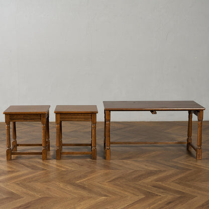 英国 クラシック ネストコーヒーテーブル センターテーブル #95415