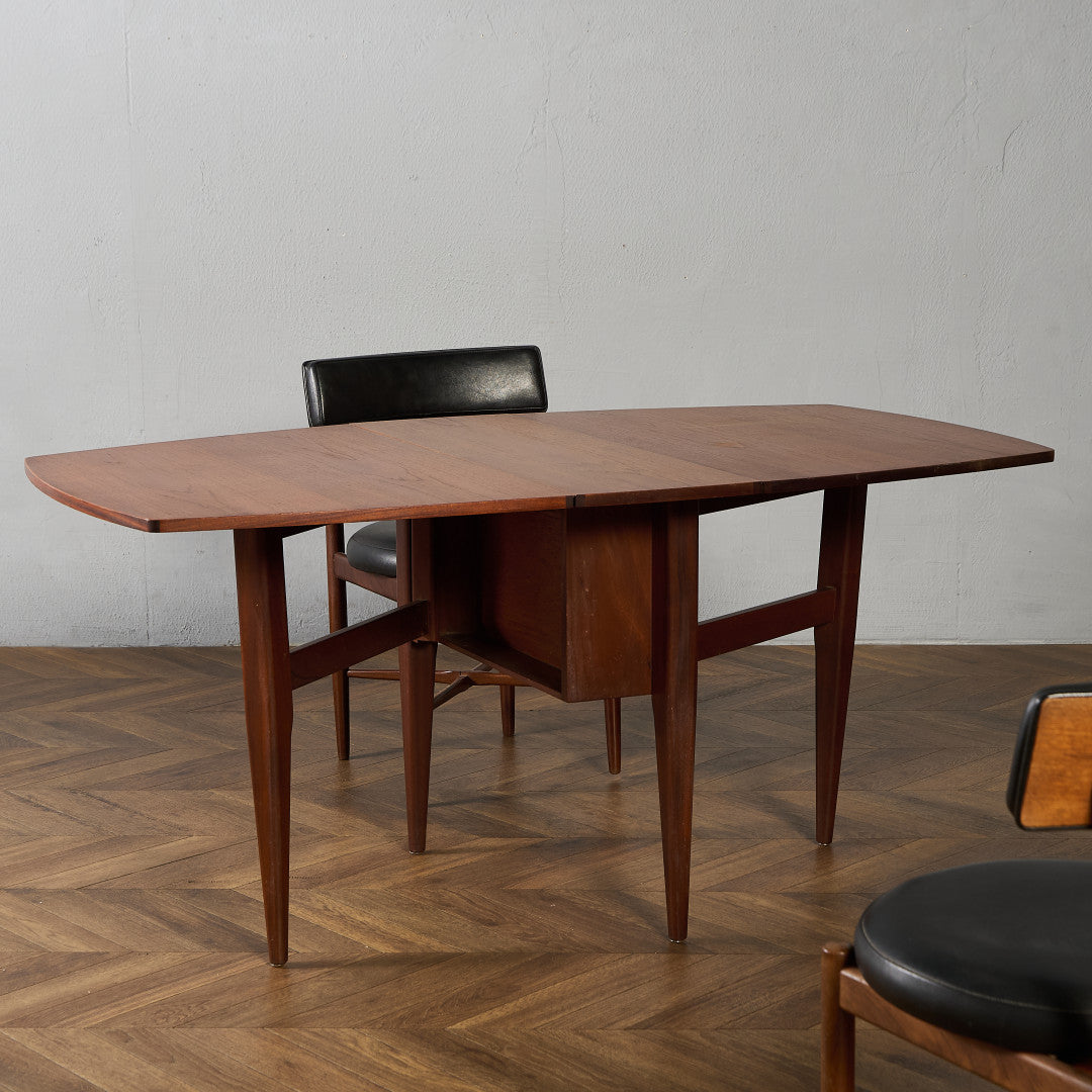 イギリス ヴィンテージ ドロップリーフ ゲートレッグテーブル