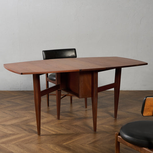 イギリス ヴィンテージ ドロップリーフ ゲートレッグテーブル